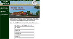 Desktop Screenshot of bankofbaker.com