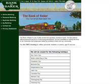 Tablet Screenshot of bankofbaker.com